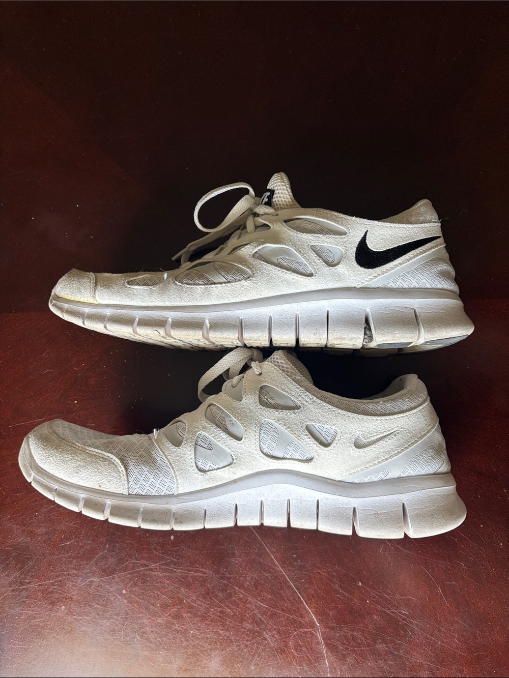 Nike Free Run 2 White Black 2021 Mesh and Suede Trainers - Picture 3 of 7